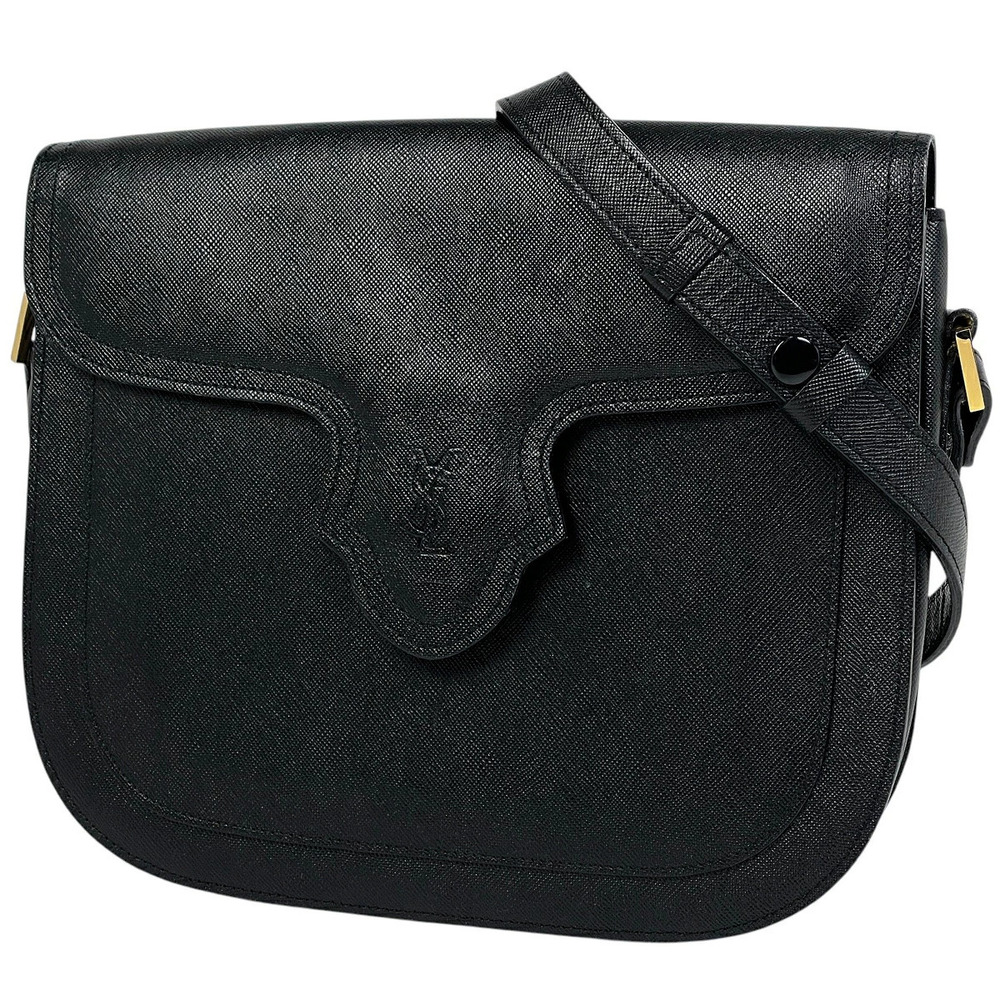 Saint Laurent Yves shoulder bag leather black